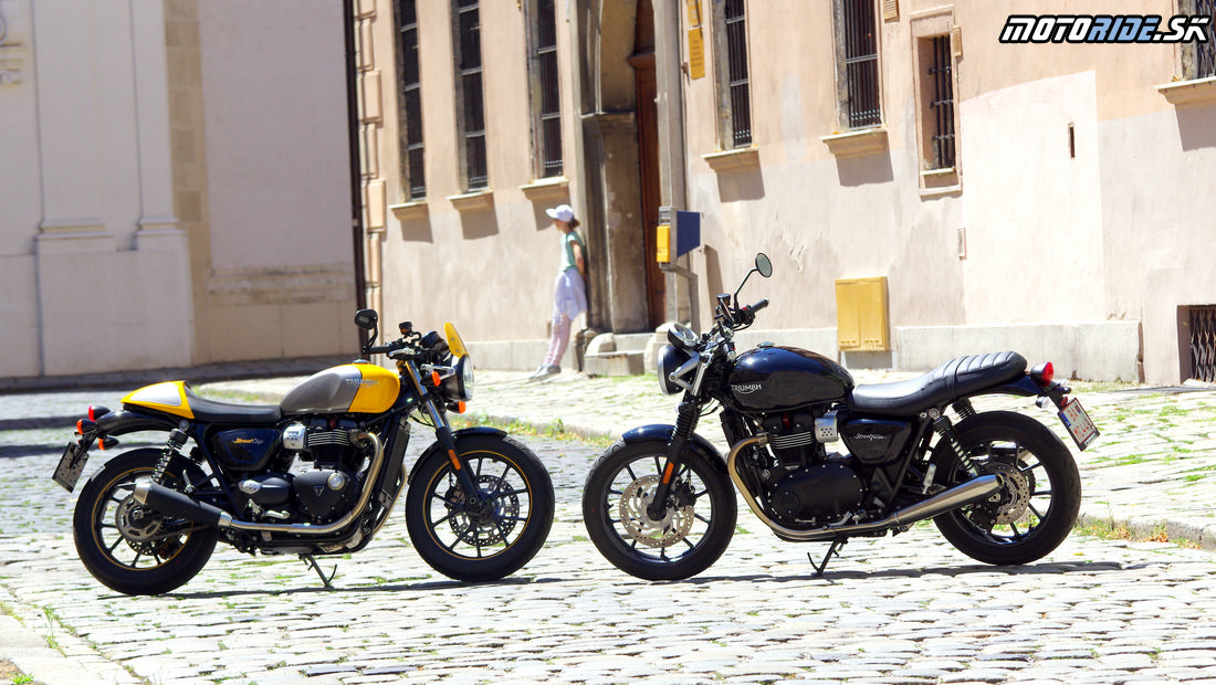 Vyskúšali sme ďalšie oldschoolové Triumphy - klasiku Street Twin a kafáča Street Cup