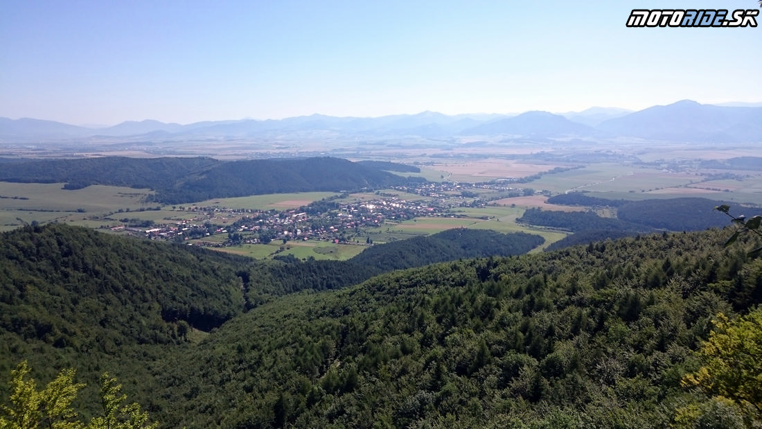 Vyhliadka na  Kláštor pod Znievom - 14. Stretnutie motoride-ákov 2017