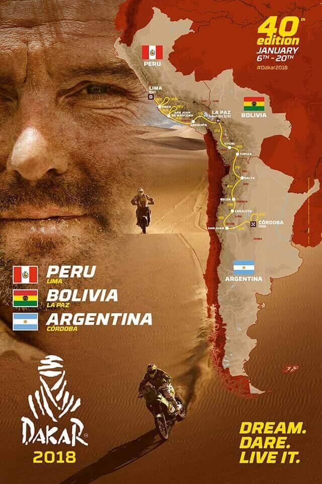 Dakar 2018 - mapa trasy