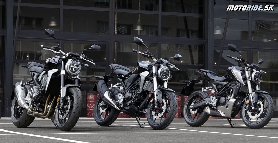 Zľava: CB1000R, CB300R a CB125R