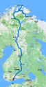Trasa Nórsko - Fínsko