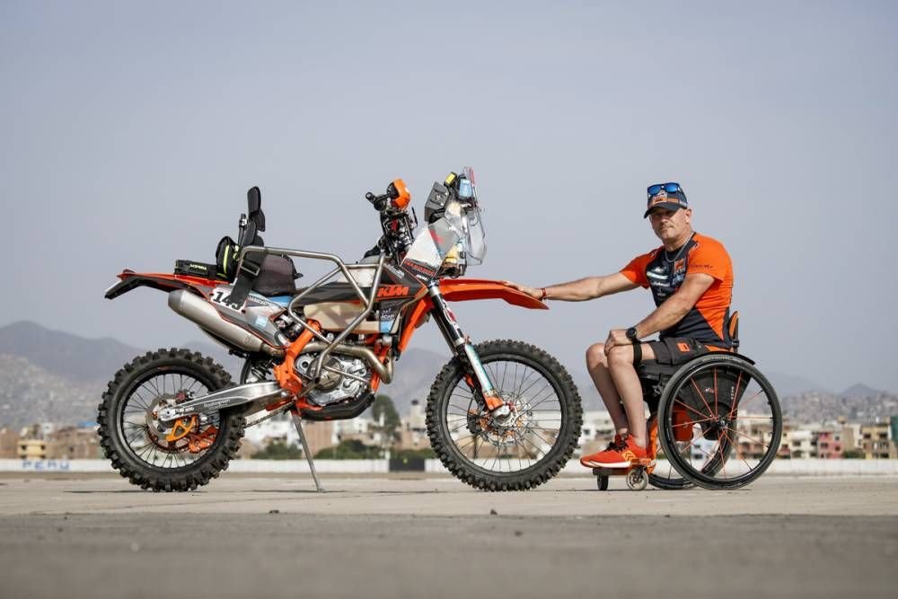 #143 Nicola Dutto - prvý ochrnutý motorkár na štarte Dakaru - Dakar 2019 - prebierky