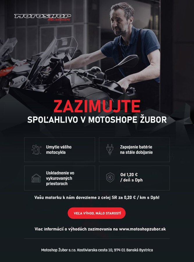 Zazimujte si motorku u nás v Motoshope Žubor - www.motoshopzubor.sk