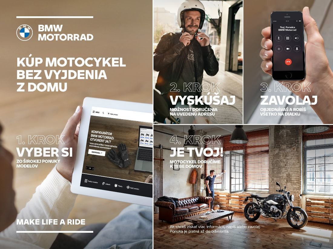 Online predaj motocyklov BMW 2020