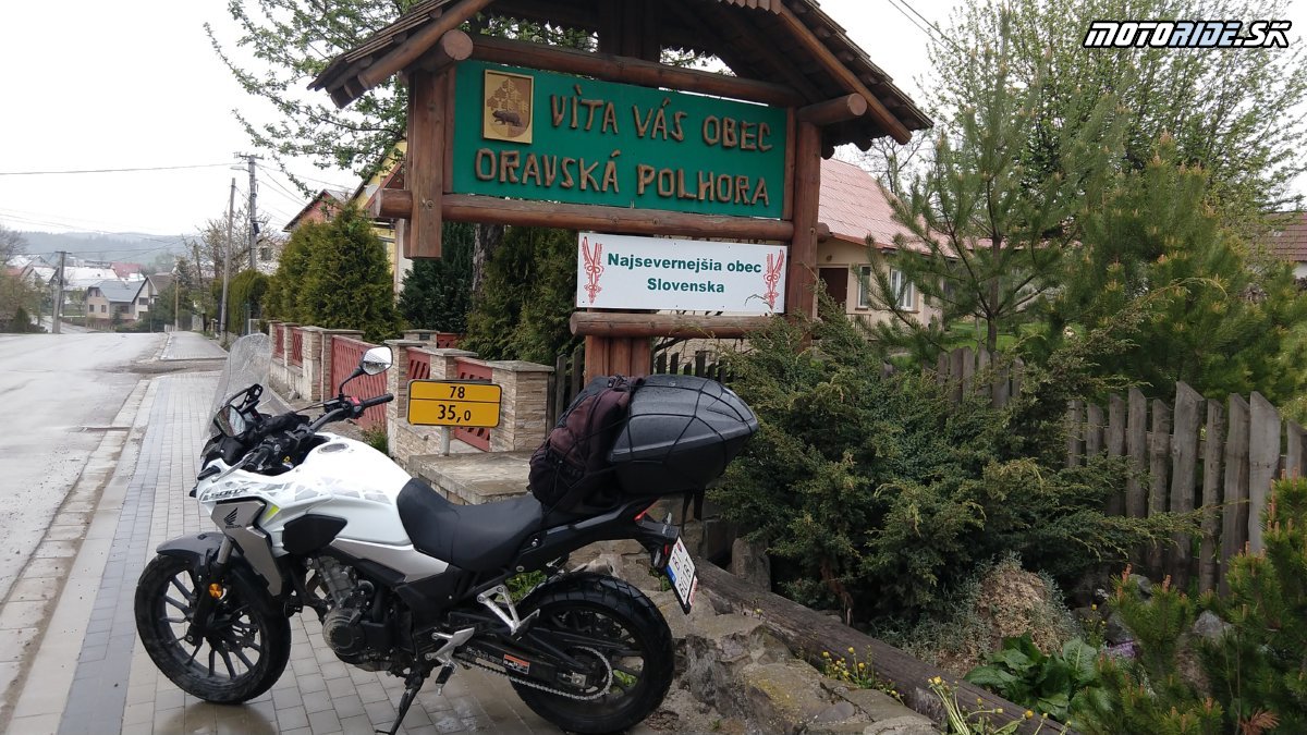 Oravská Polhora - Najsevernejšia obec SR - Krížom-krážom po Slovensku na CB500X