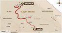 Mapa - Dakar 2021: 7. etapa - Ha'ik - Sakaka