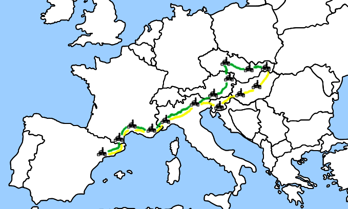 Mapa cesty