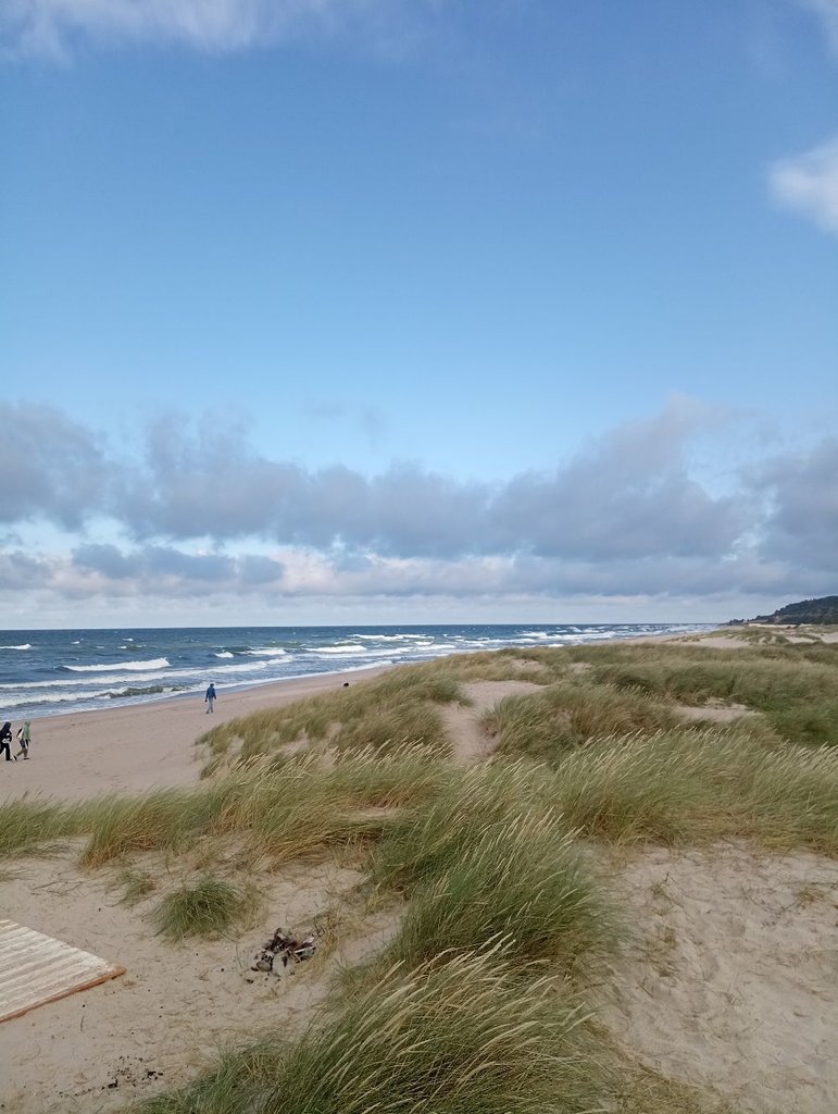 pláž pri Baltskom mori...