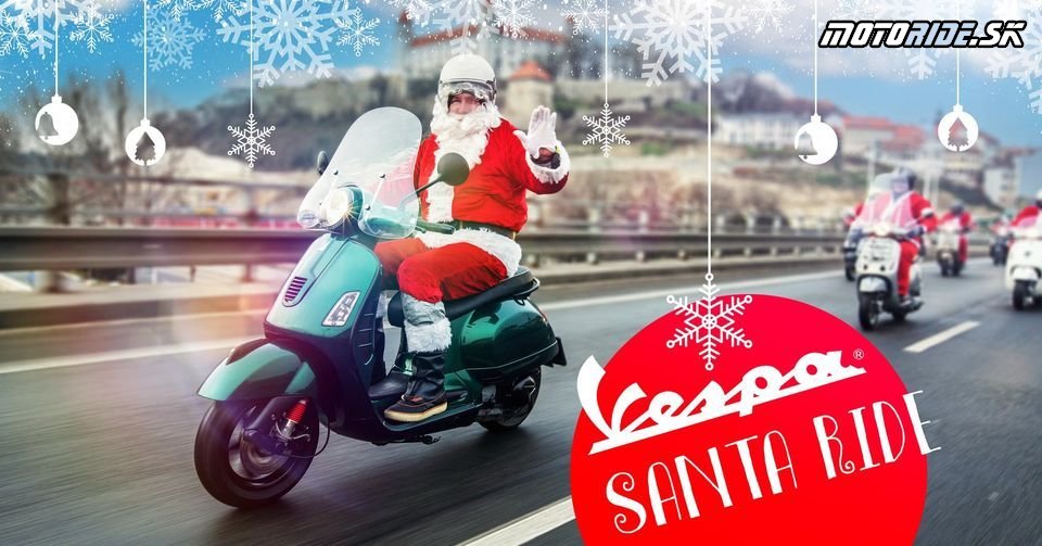 Pozvánka na Vespa Santa Ride 2024 - už tento piatok!