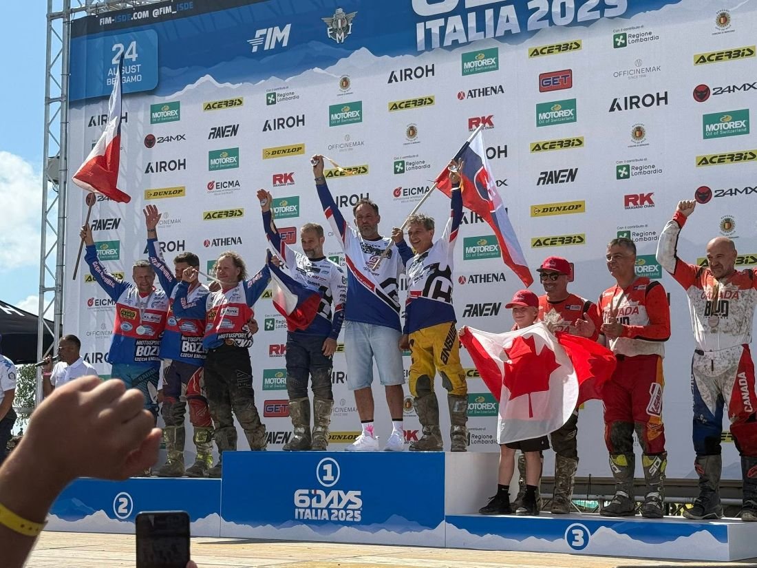 Klubovú súťaž kateg. veterán ovládol náš Gottbros team!  - ISDE Šesťdňová 2025