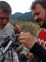  Cesta na Col de la bonette - opravujeme utrhnuté plynové lanko 