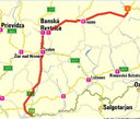 Mapa Slovenská Route 66