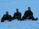 Awia, Janči a ja si užívame sneh pri Tiefenbachu