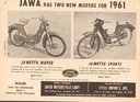 Americký leták na mopedy Jawa