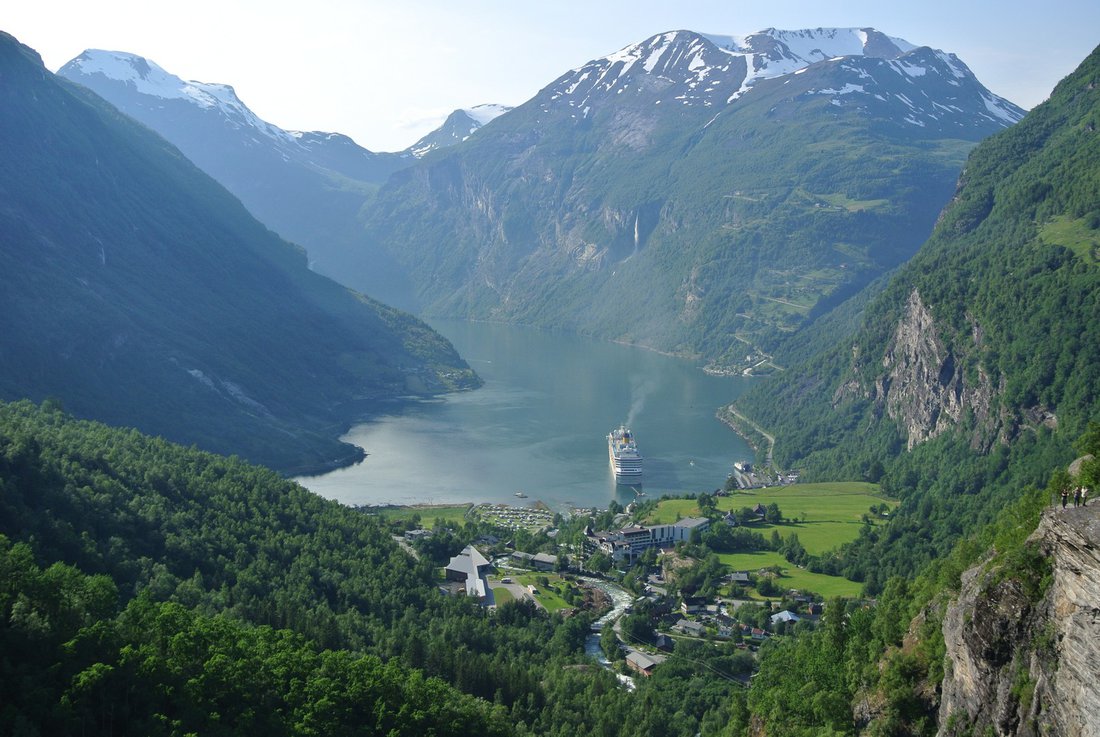 Nórsko 2015 - Notoricky známi výhľad na Geiranger