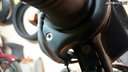 Plynová rukovať na moto - Úprava vyhrievaných rukovätí BMW R1150GS, aby kábel nešiel vnútrom riaditok