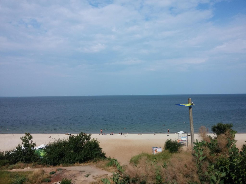 Pláž pri Čiernom mori v Odese