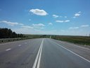 A takto vyzerala cesta celú dobu zo Saratova do Volgogradu. Horizont za horizontom