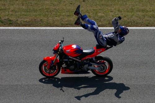  Pavel Vik na svojej upravenej CBR 600 RR