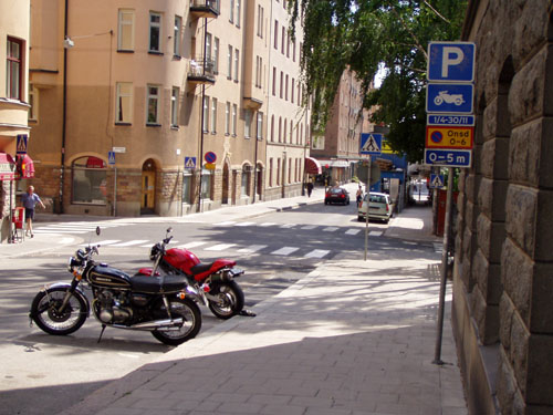  Vyhradené parkovisko pre motocykle – Štokholm