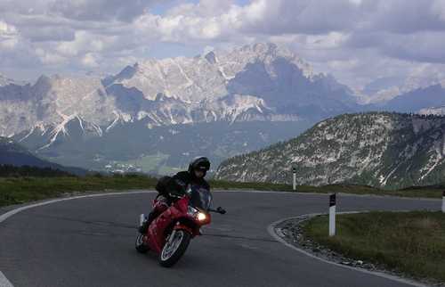  Passo Giau, preposledný vracák zo severnej strany pod sedlom