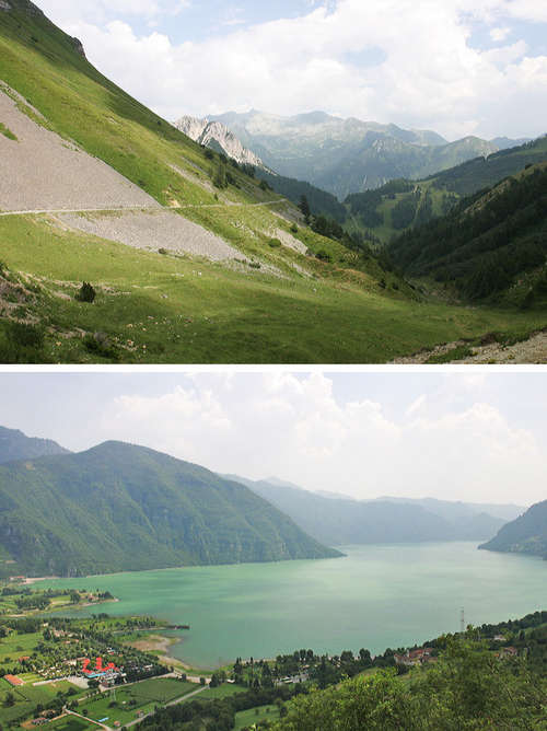  Passo Croce Domini a Lago di Idro pri klesani z Passo ...