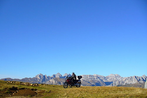  Večerný Sellajoch, pohľad na sever