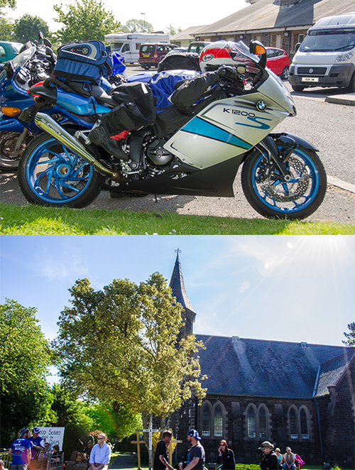  Vyparený motorkár a Kostol s bufetom