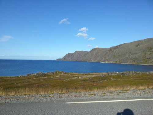  Fjord po ceste na Gamvik