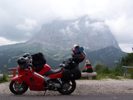  Naše prvé Dolomity. Počasie bolo krajšie, ako sa z tej fotky zdá.