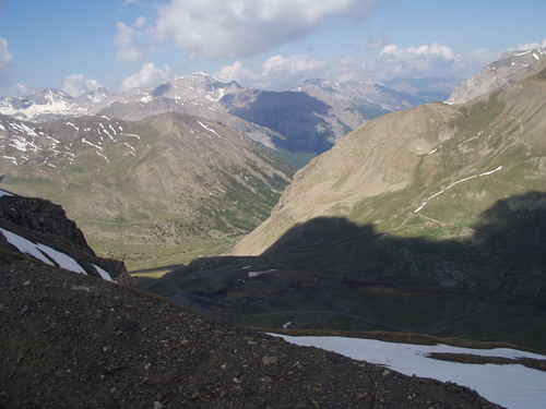  Pekný ranný výhľad zo sedla Col de la Restefond